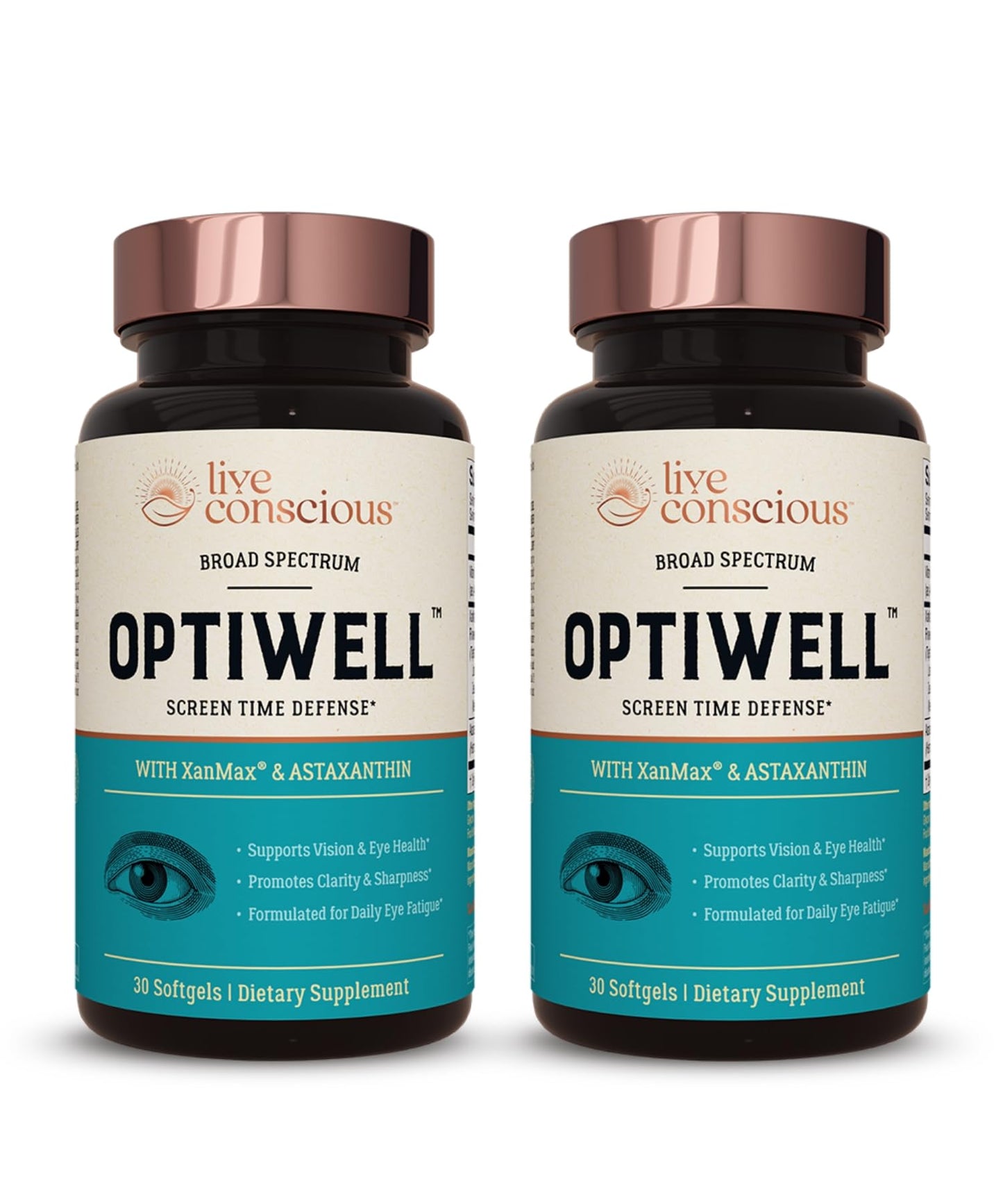 Live Conscious OptiWell Eye Health Softgels 60 Count
