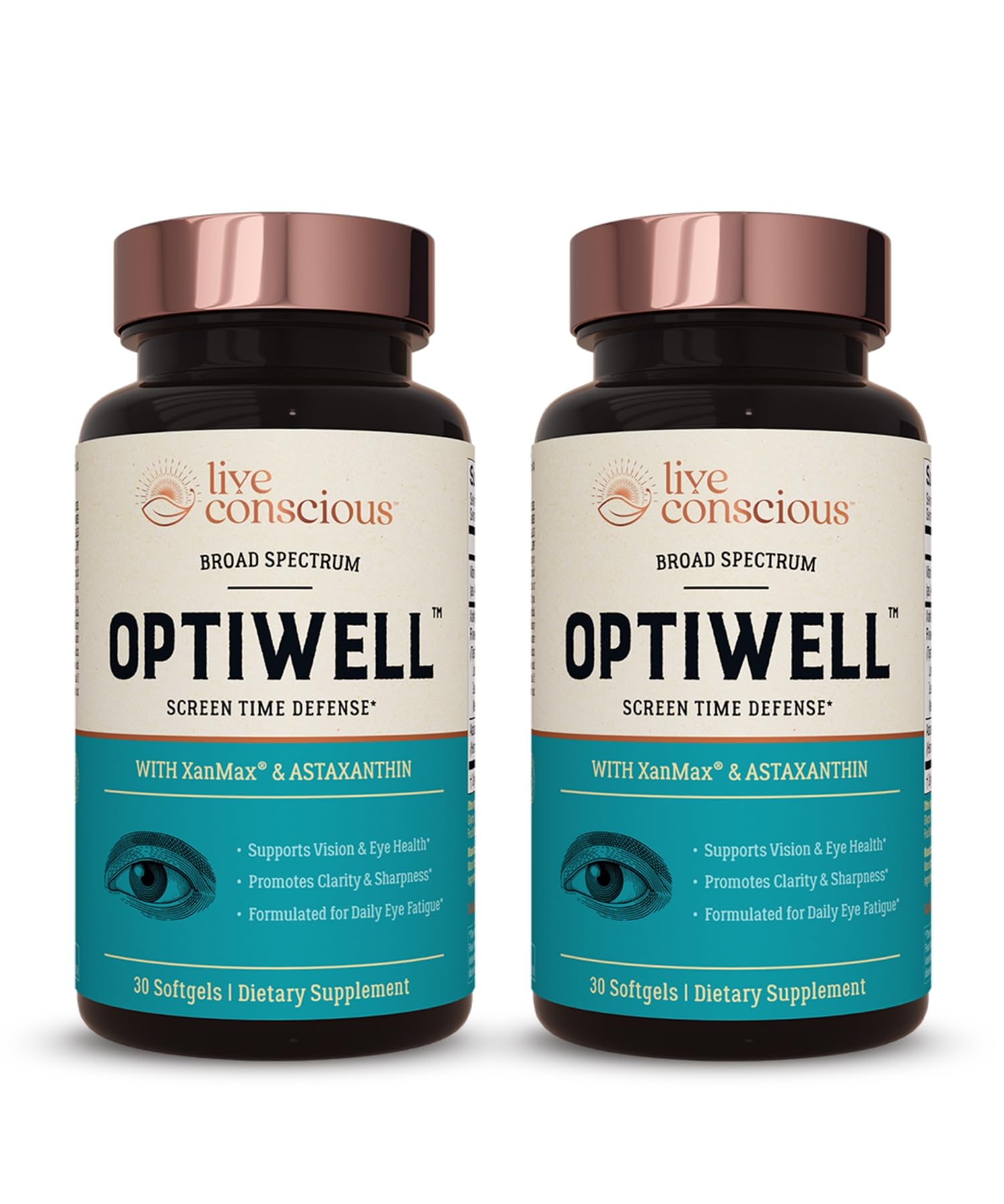 Live Conscious OptiWell Eye Health Softgels 60 Count