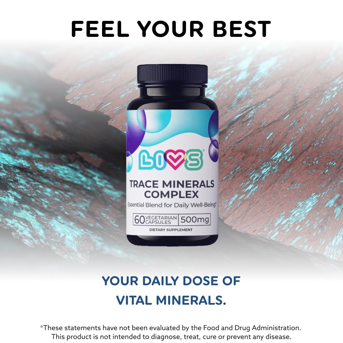 LIVS Trace Mineral Complex Capsule, 60 Count