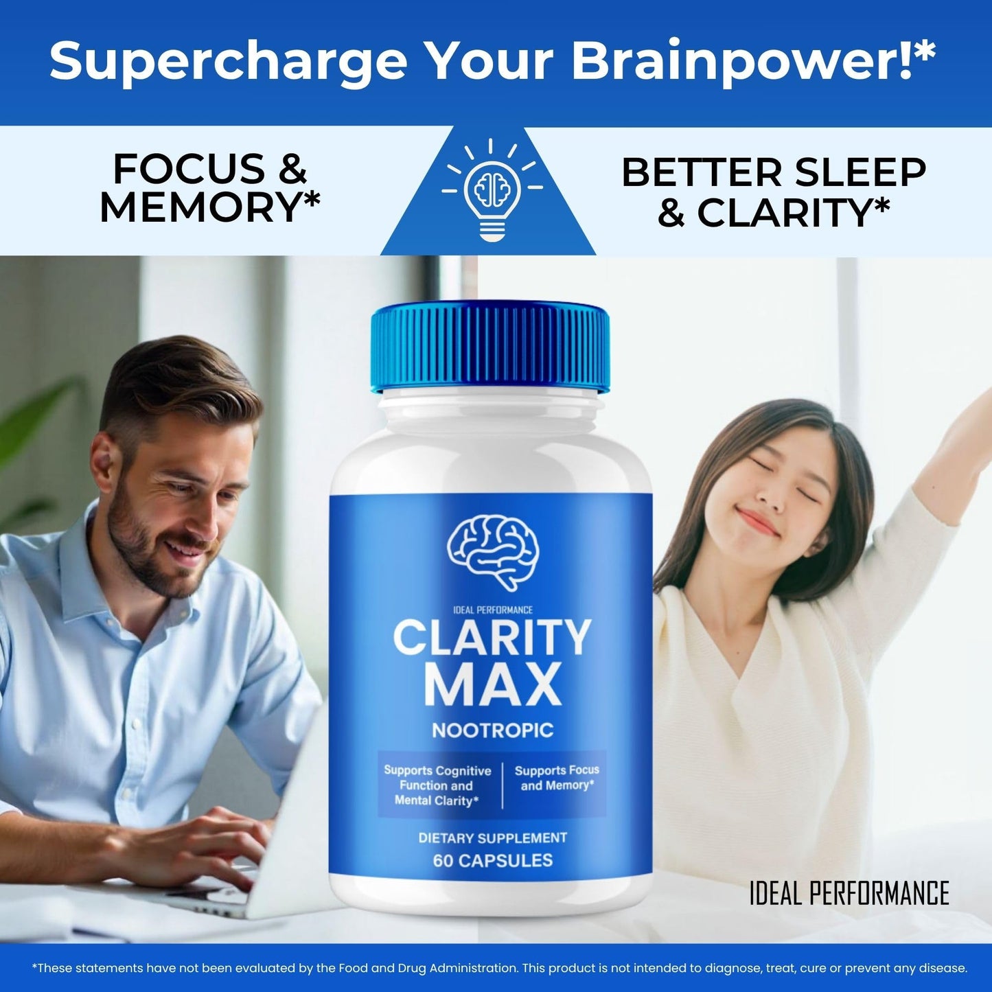 IDEAL PERFORMANCE Clarity Max Capsules 300 Count