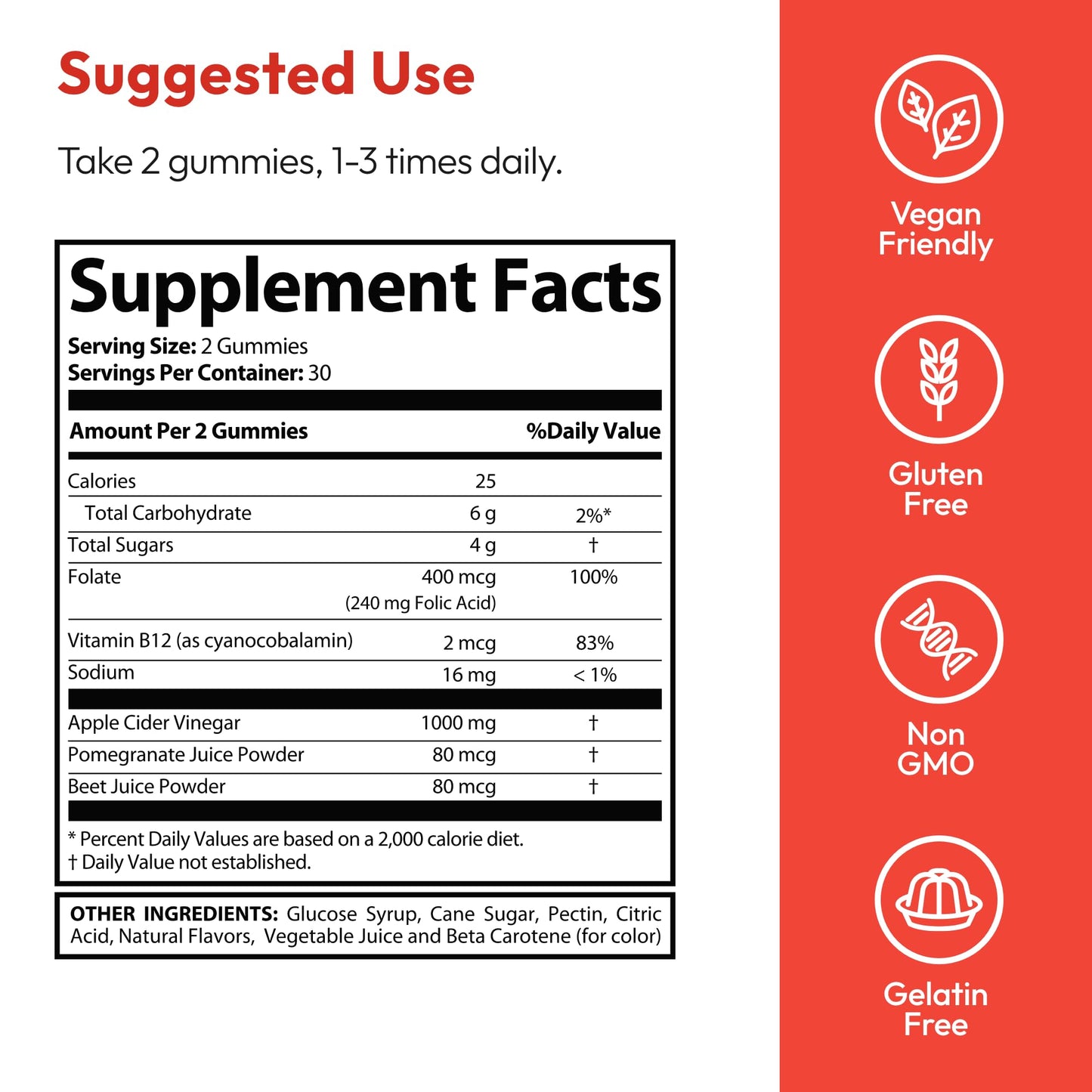 Justified Laboratories Rapid Lean Keto ACV Gummies (120 Gummies)