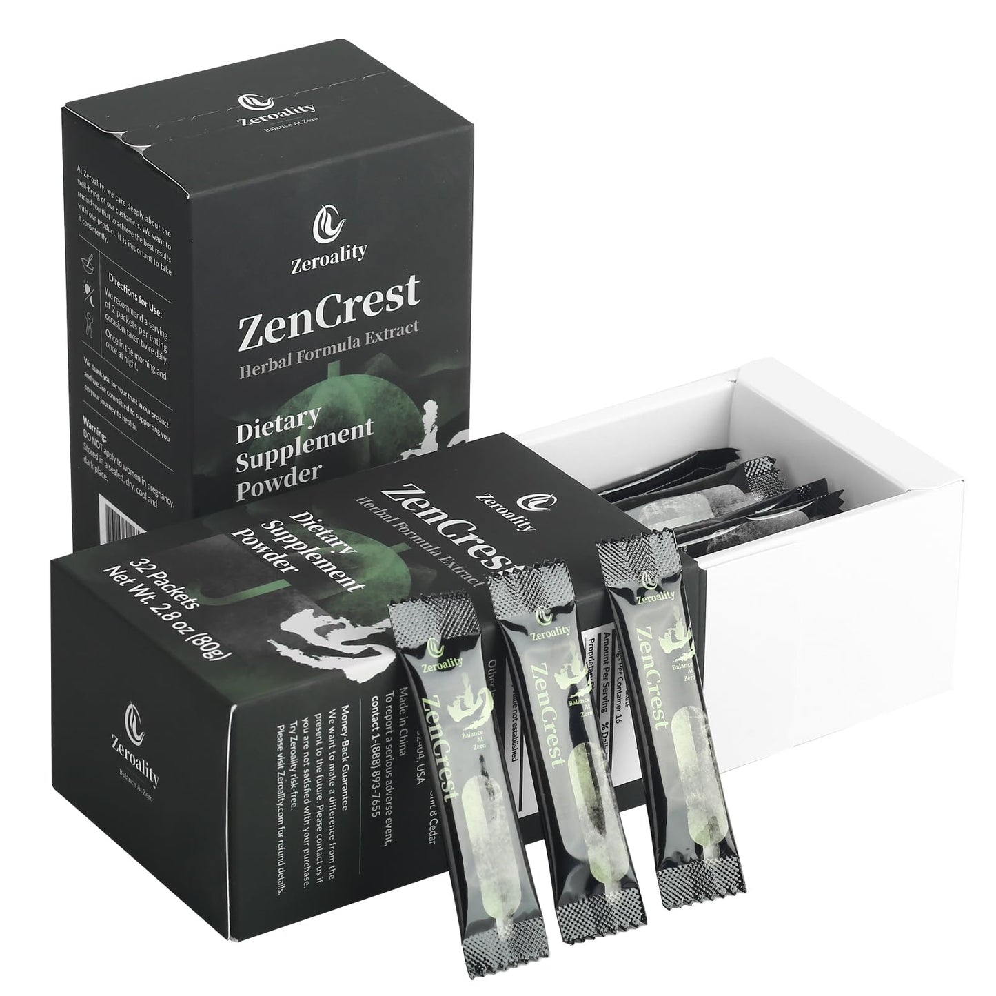 Zeroality ZenCrest Prostate Herbal Supplement Powder 2.8 oz