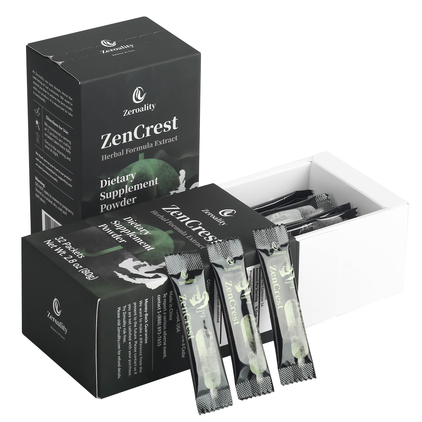 Zeroality ZenCrest Prostate Herbal Supplement Powder 2.8 oz