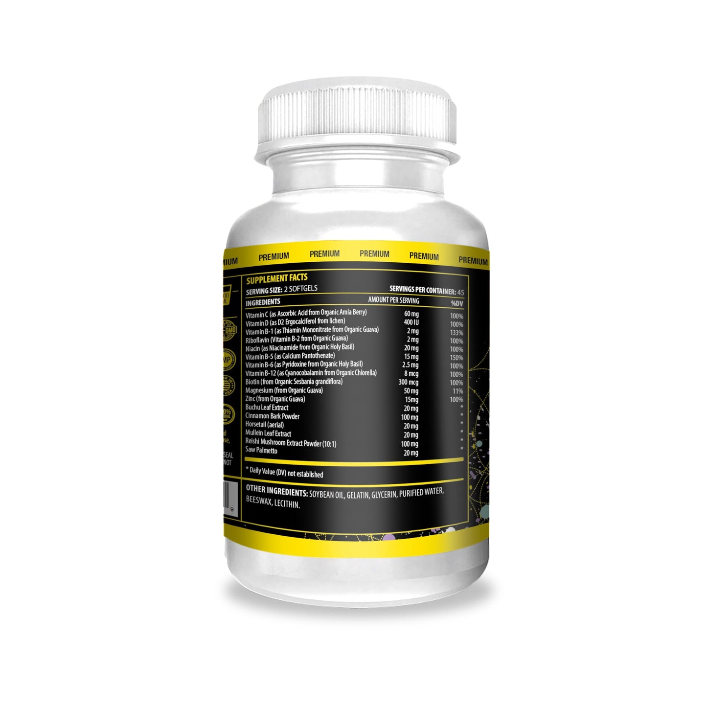 ACTIF Women's Bladder Mega Support with 15+ Factors Capsule 90 Count