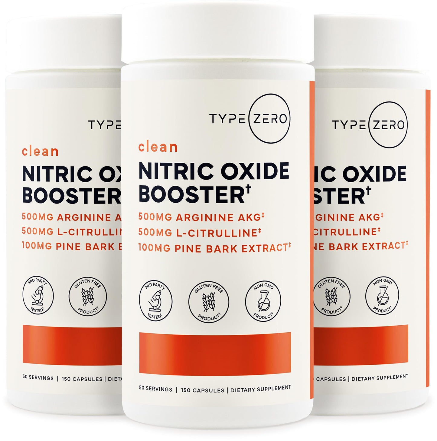 Type Zero Nitric Oxide 6X Booster Capsules 150