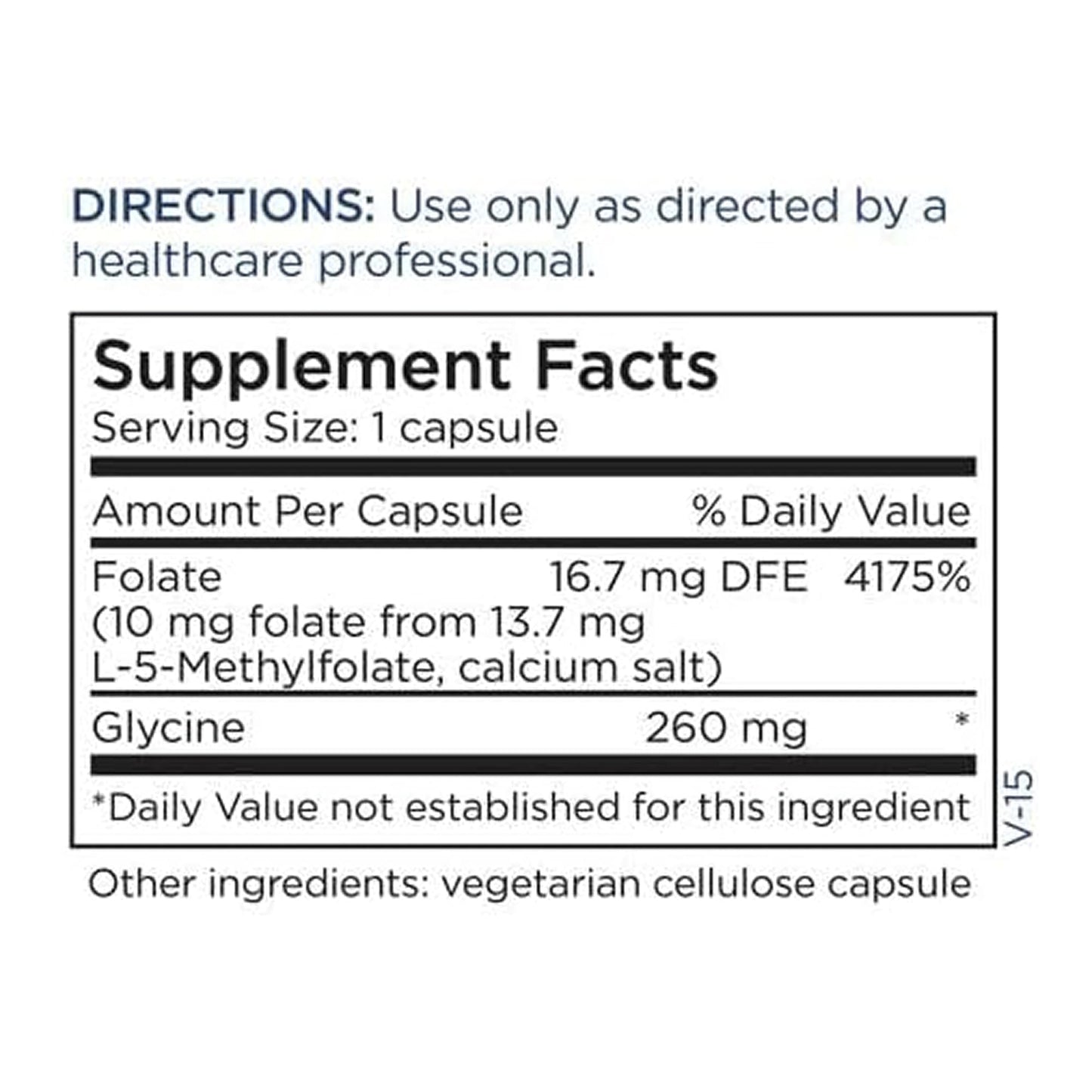 Metabolic Maintenance L-Methylfolate 10 mg Capsules 90 Count