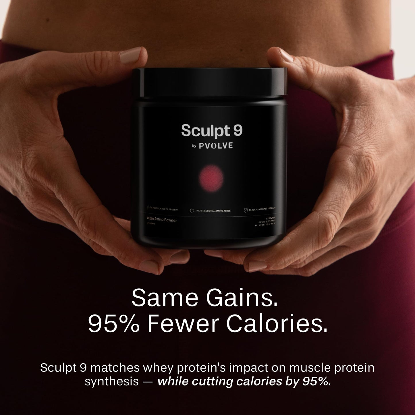 PVOLVE Sculpt 9 EAA & BCAA Powder for Women, Very Berry Flavor, 11.6 Ounce