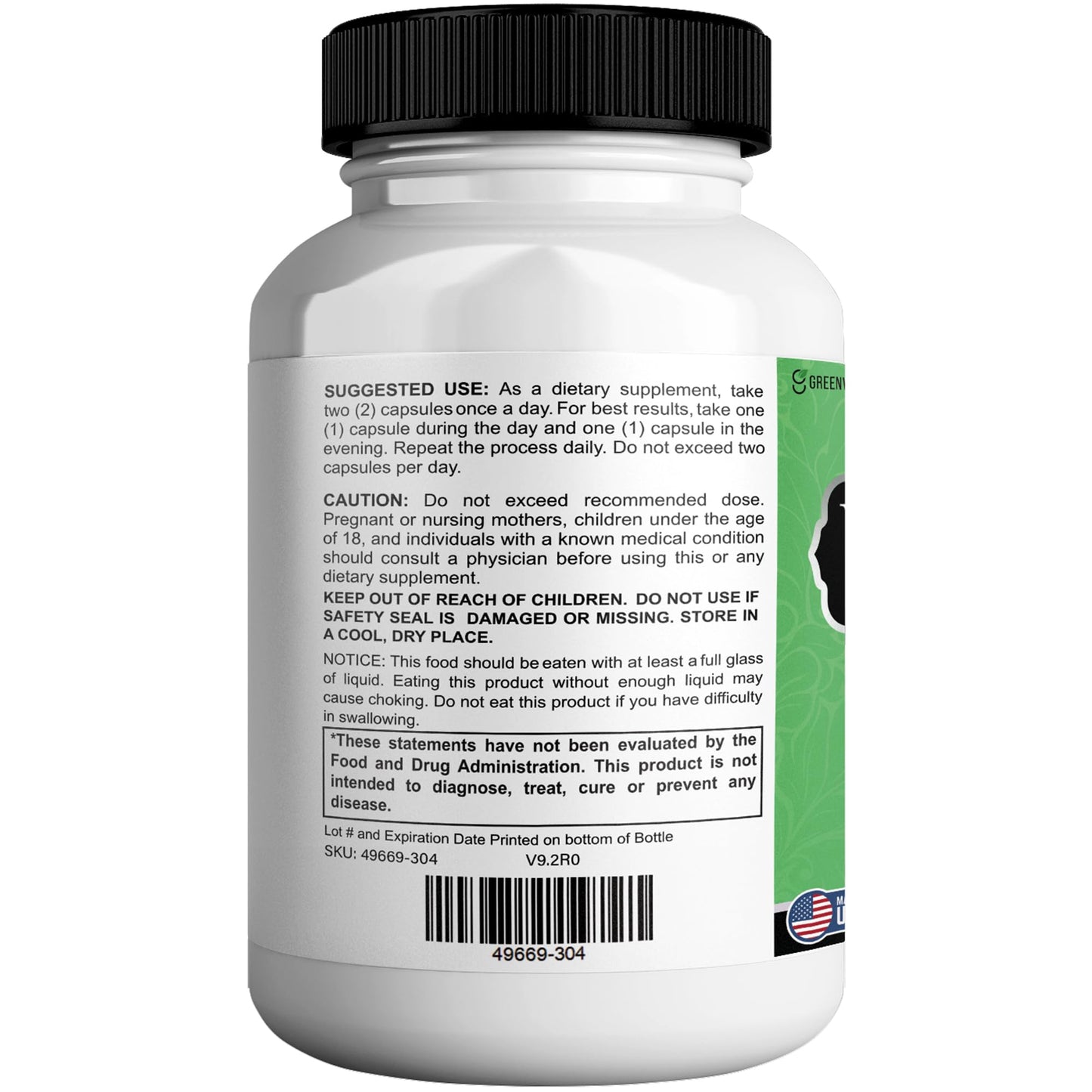 GREENVIFY Fast Lean Pro Max Natural Dietary Supplement 60 Capsules