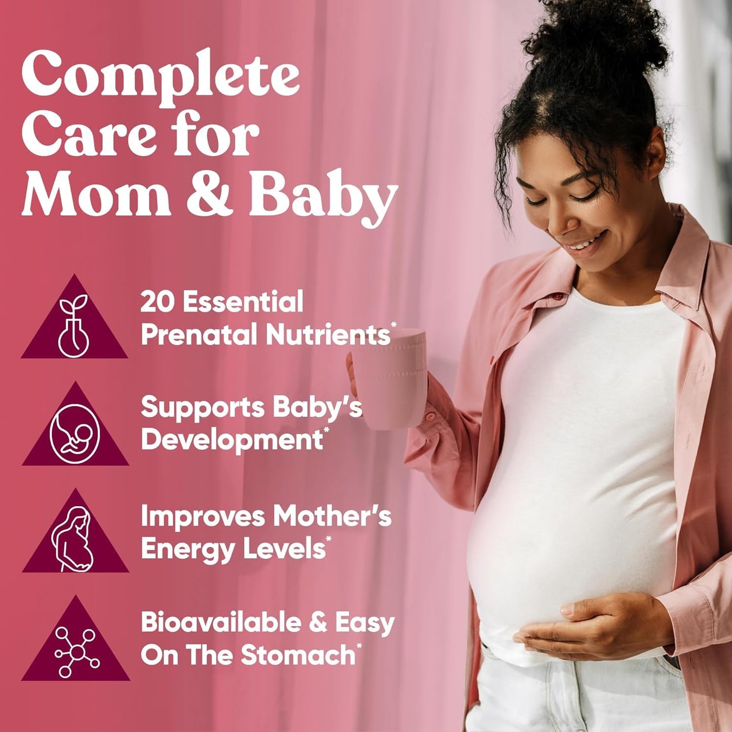 Eu Natural Glow Prenatal Multivitamin Capsules, 120 Count