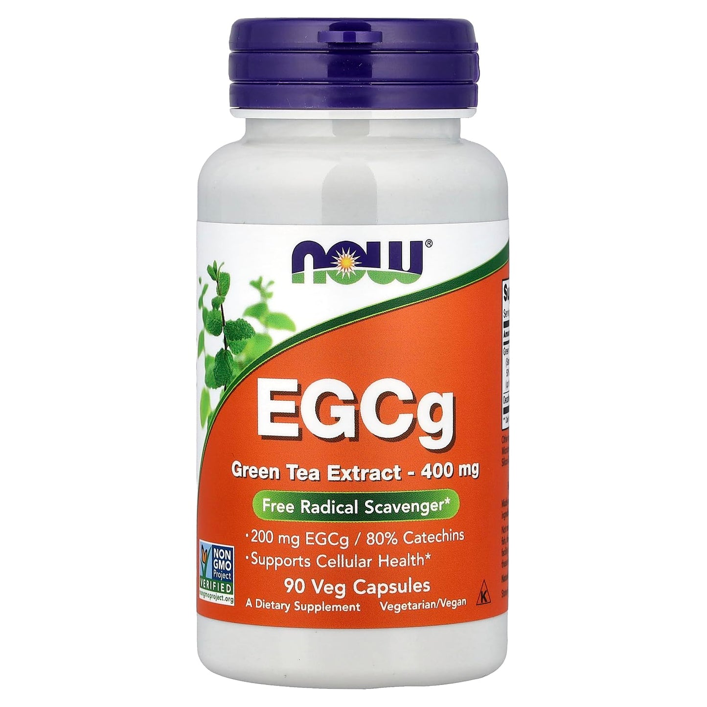 NOW Foods EGCG 400mg Green Tea Capsules, 90 Count