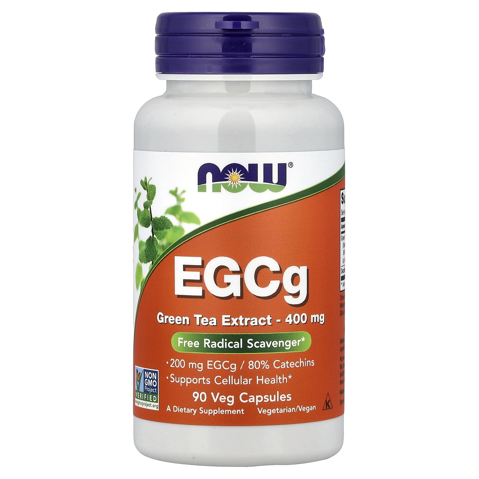 NOW Foods EGCG 400mg Green Tea Capsules, 90 Count