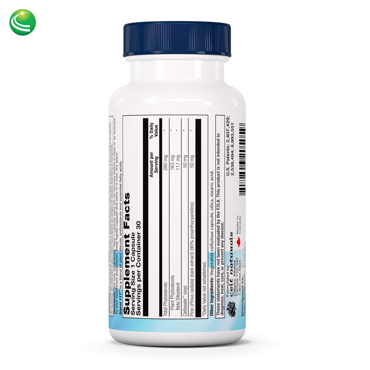 Nutra BioGenesis Sterol 117 Plant Sterols and Pine Bark Extract Capsules, 30 Count
