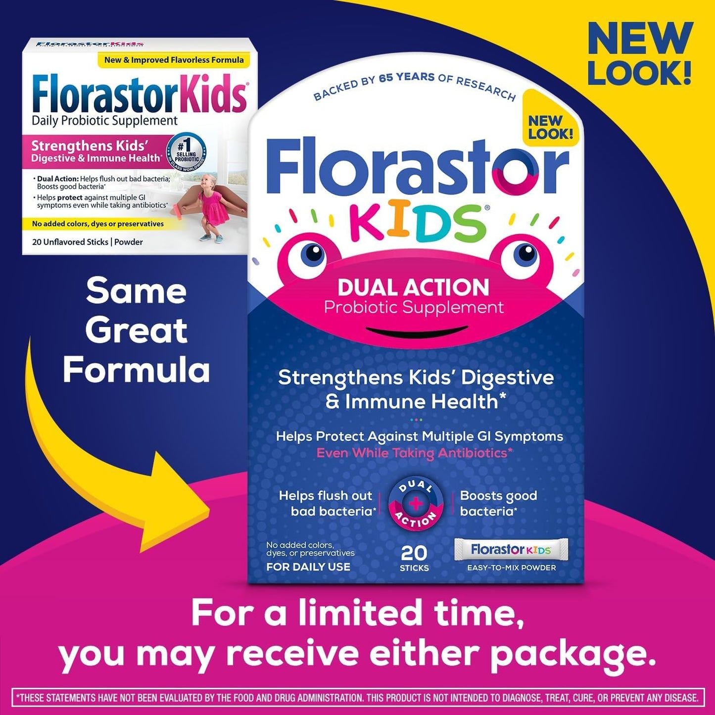 Florastor Kids Probiotic Sachets Powder 20 Count