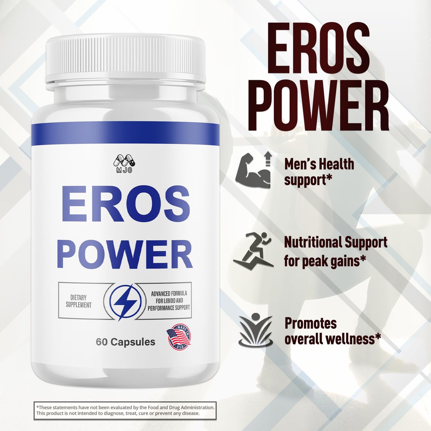 MJO Eros Power Capsules, 120 Capsules