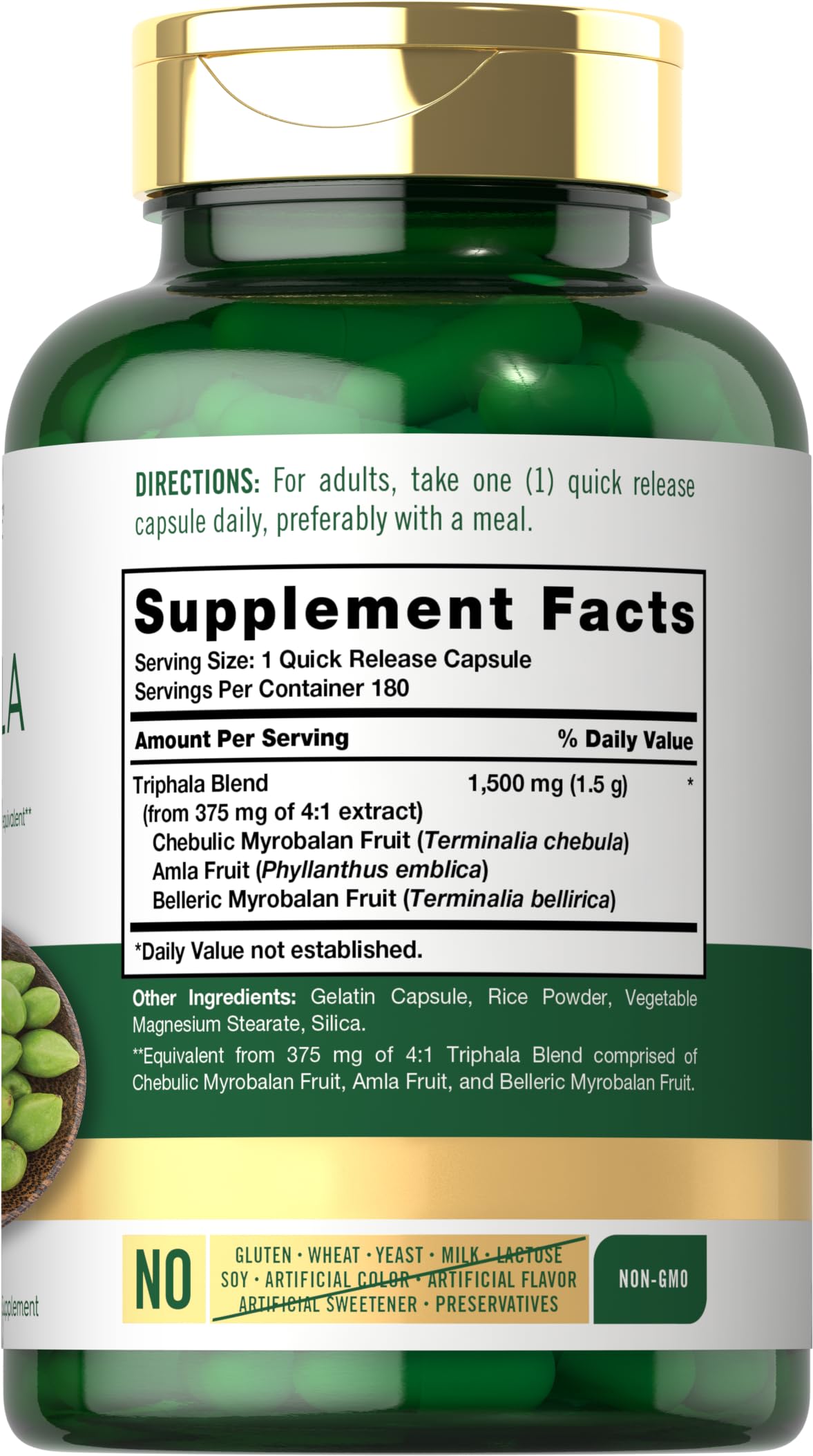 Carlyle Triphala Capsules 180 Count