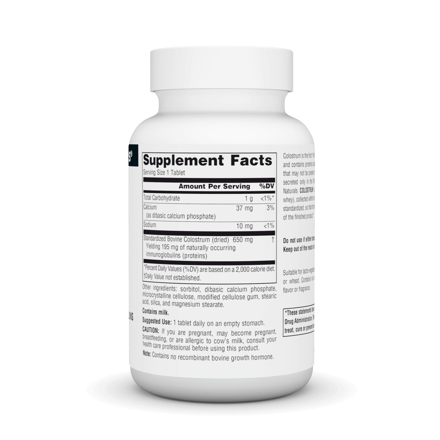 Source Naturals Colostrum Tablets, 60 Count