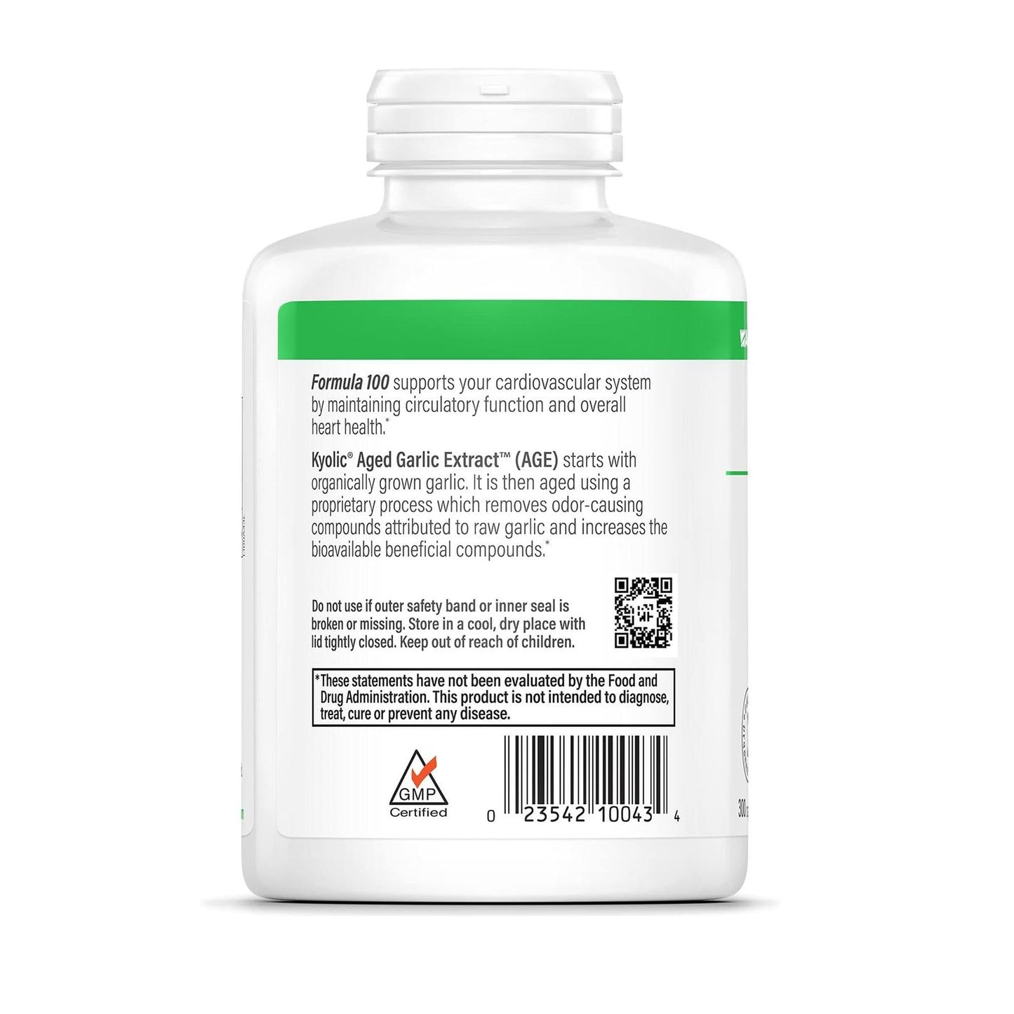 Kyolic Aged Garlic Extract Formula 100 Capsules, 300 Count