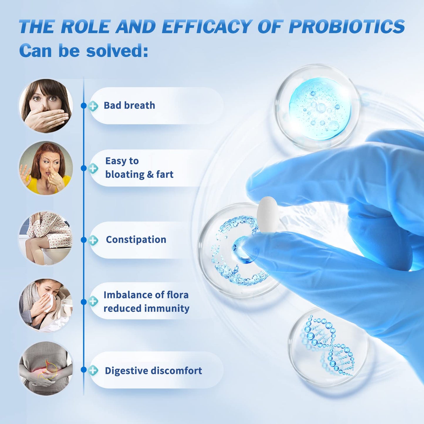 OMOGS Probiotics 120 Billion CFUs, 18 Strains, with 3 Organic Prebiotics & Vitamin C, Nutritional Supplement for Women, Men & Kids, Supports Metabolism, Immunity & Digestive Health, Non-GMO, 120 Tablets