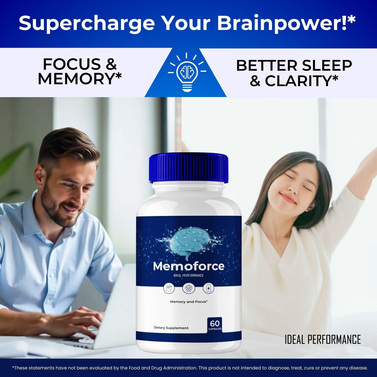 IDEAL PERFORMANCE Memoforce Capsule 180 Count