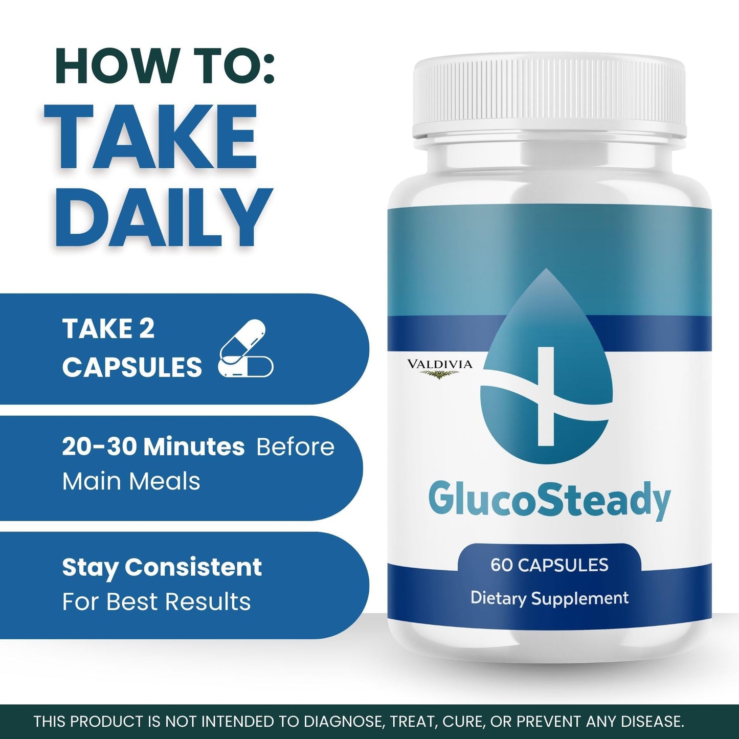 Valdivia GlucoSteady 180 Capsules