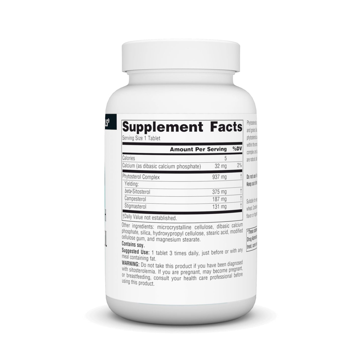 Source Naturals Mega Strength Beta Sitosterol 375mg Tablets, 60 Count