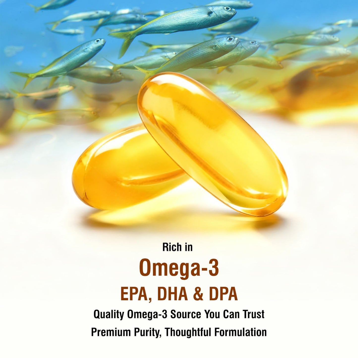 Ciyive Omega-3 Fish Oil Softgels 60 Count