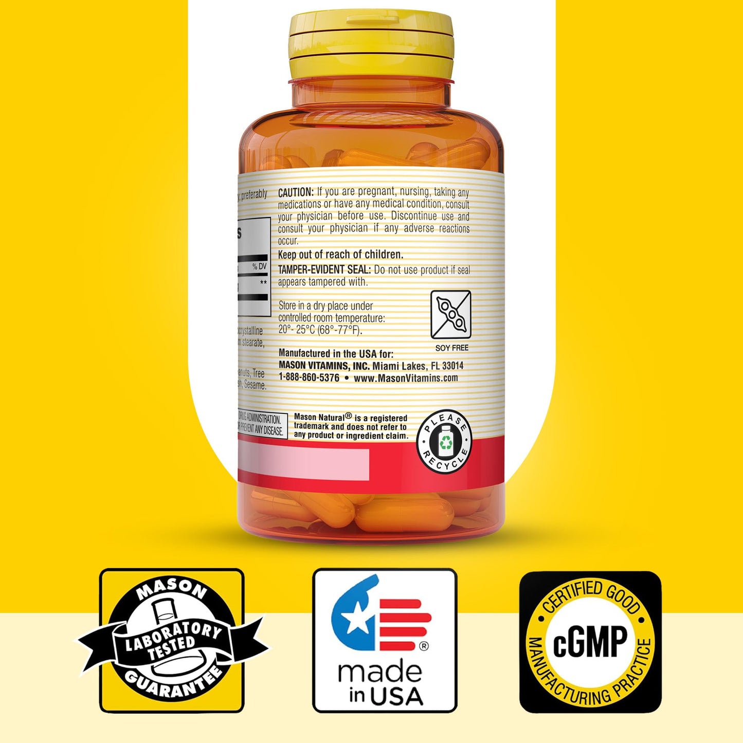 Mason Natural Alpha Lipoic Acid 600mg Capsule, 30 Count