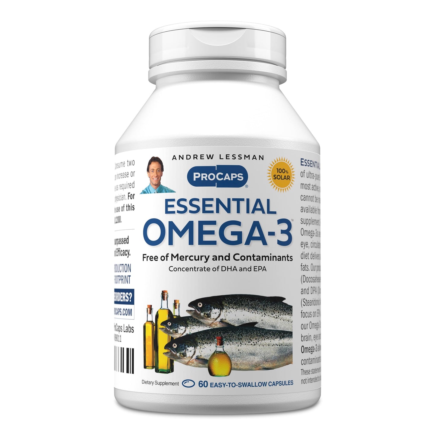 ANDREW LESSMAN Essential Omega-3 Fish Oil High DHA Capsule, 60 Count
