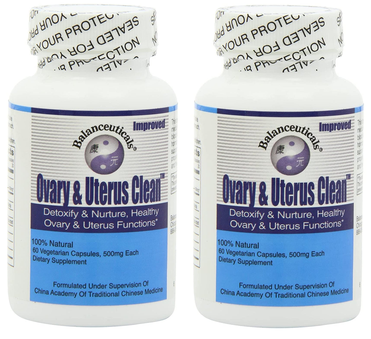 Balanceuticals Ovary & Uterus Clean 500 mg Dietary Supplement Capsules, 120 Capsules