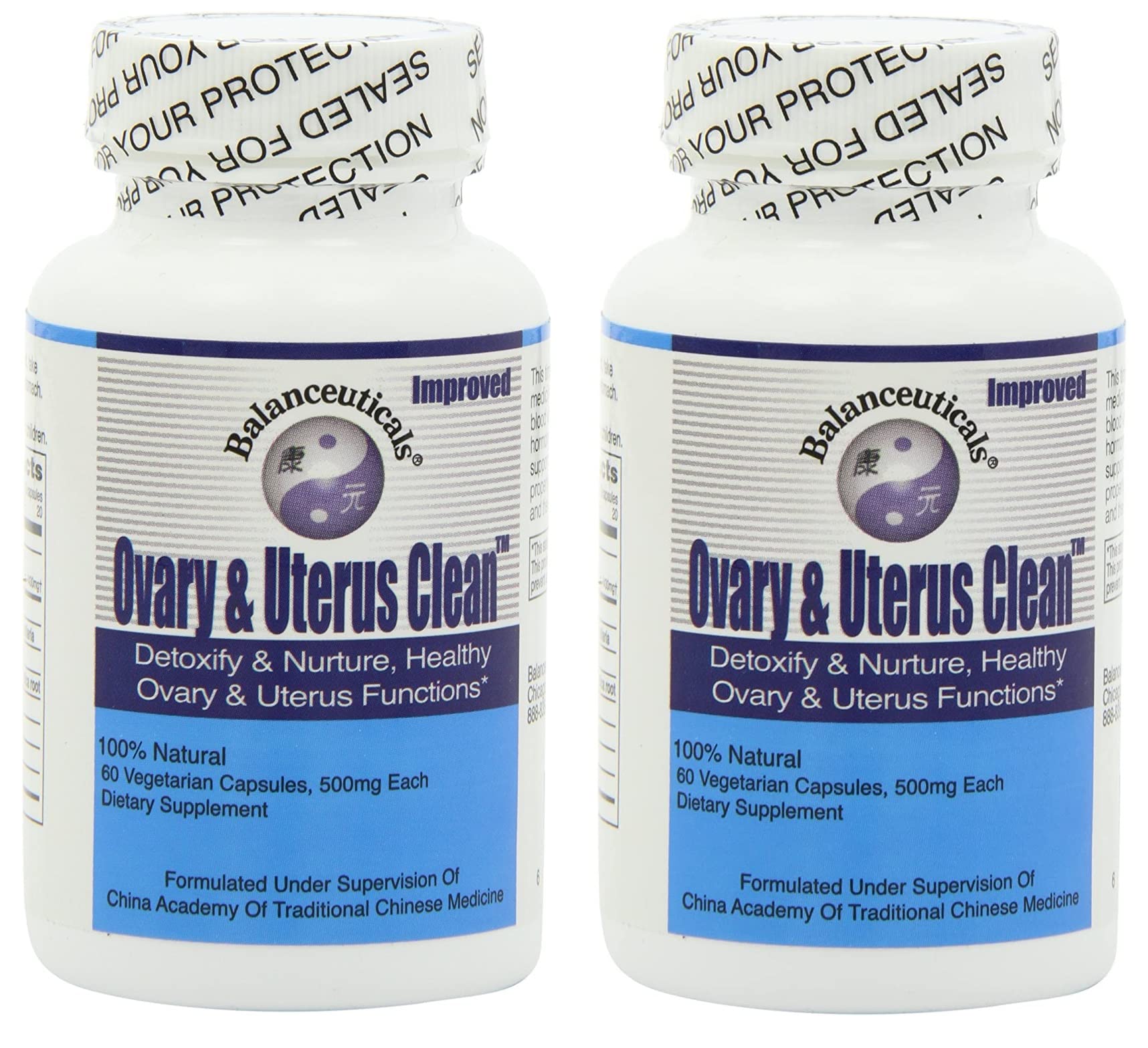 Balanceuticals Ovary & Uterus Clean 500 mg Dietary Supplement Capsules, 120 Capsules