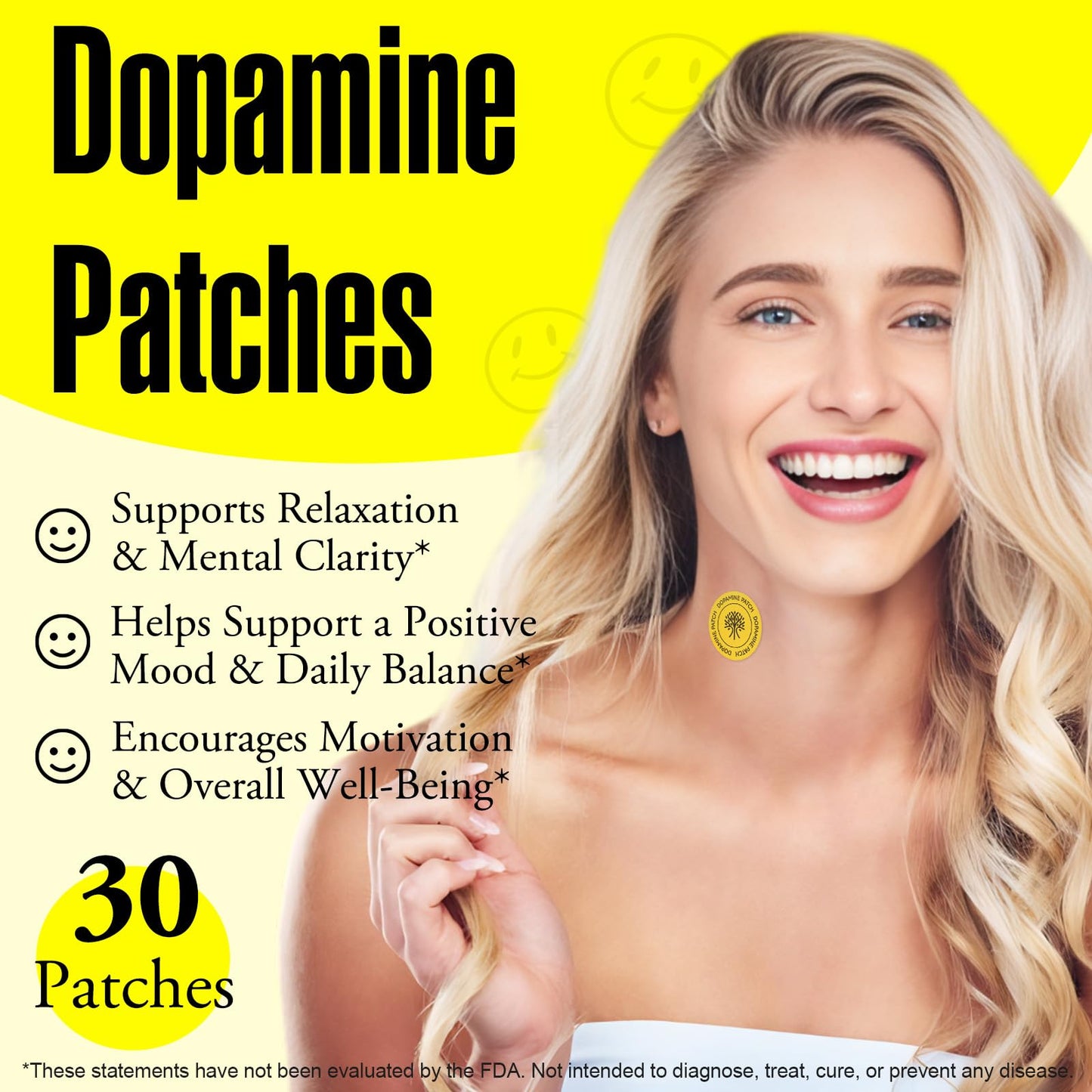 bnHUlMXw Dopamine Patches, 30 Tablets