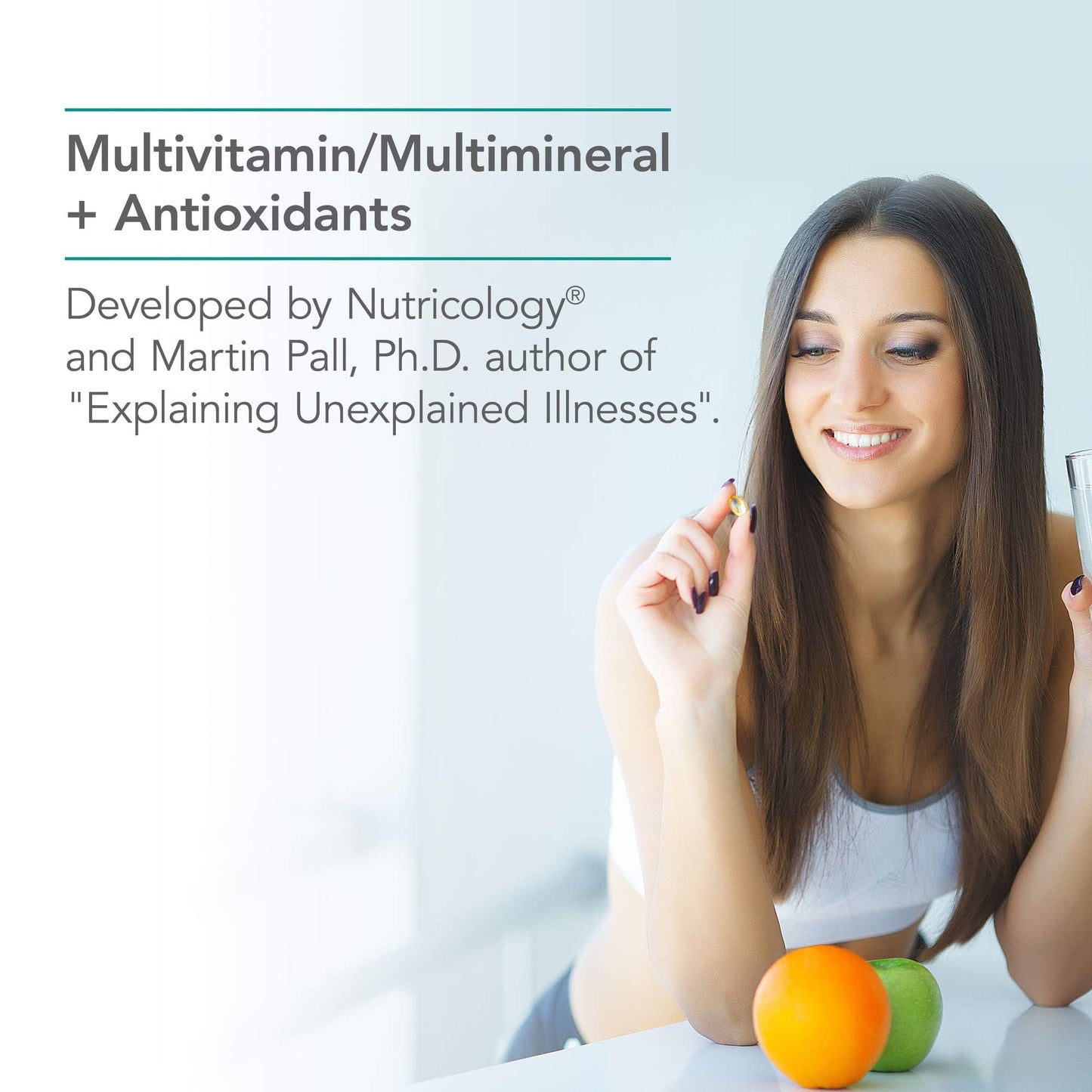 Nutricology MVM-A - Comprehensive Multivitamin Supplement with Minerals - Active B Vitamins, Folate, Iron & More - Antioxidant Activity & Overall Wellness Support - 90 Servings - 180 Capsules