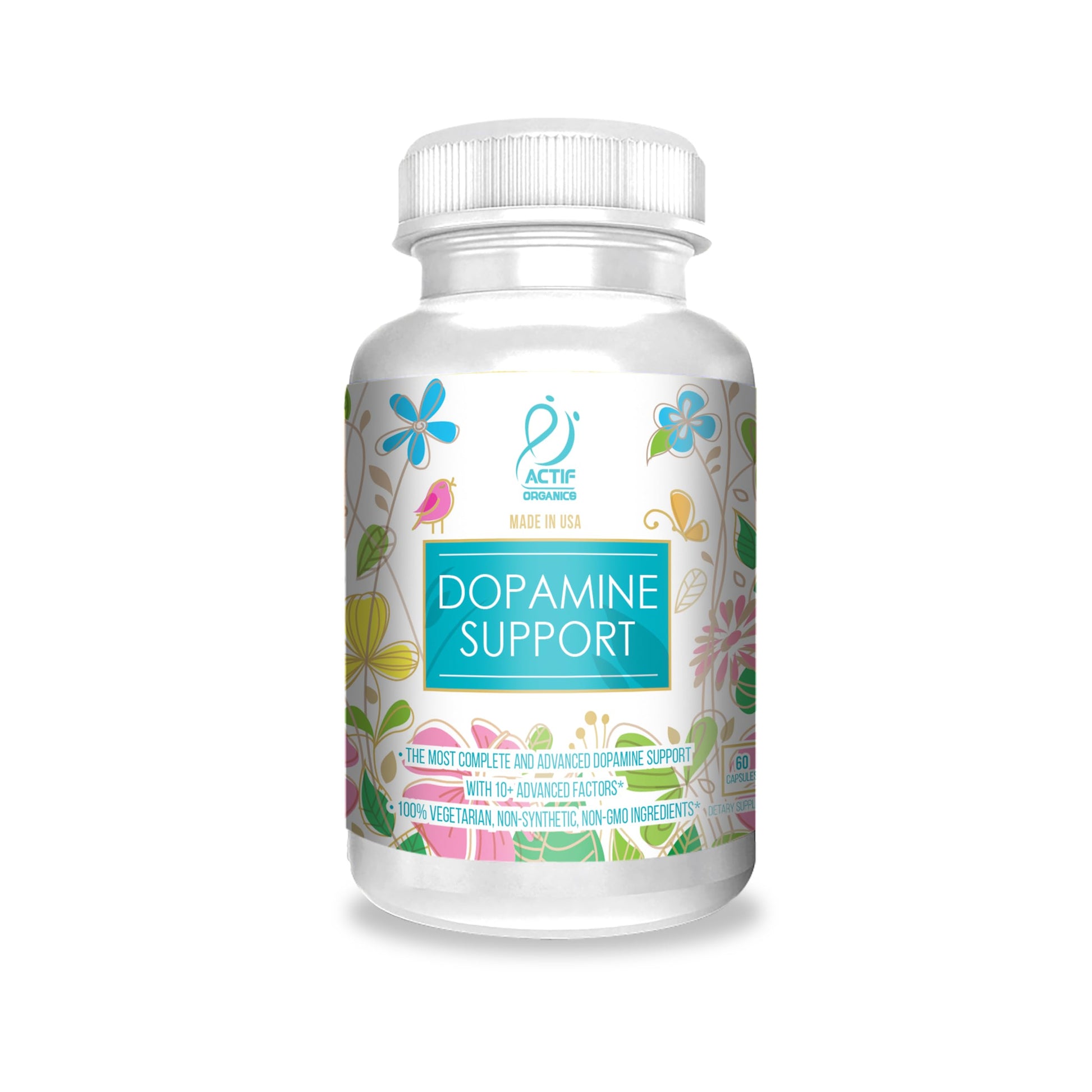 ACTIF Dopamine Boost with 10+ Advanced Factors for Energy and Motivation Support 60 Capsules