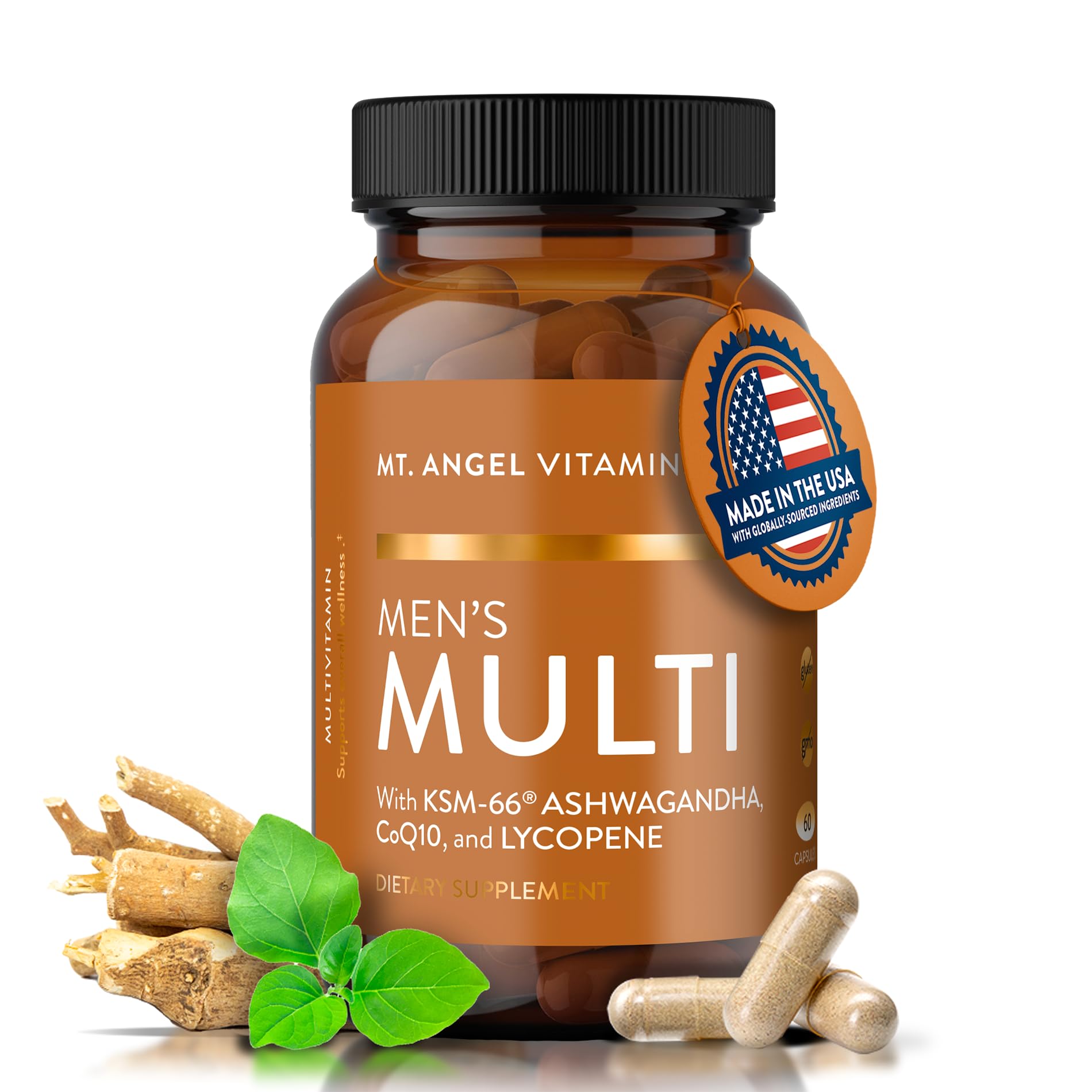 Mt. Angel Vitamins Men's Multivitamin Capsules 60 Count
