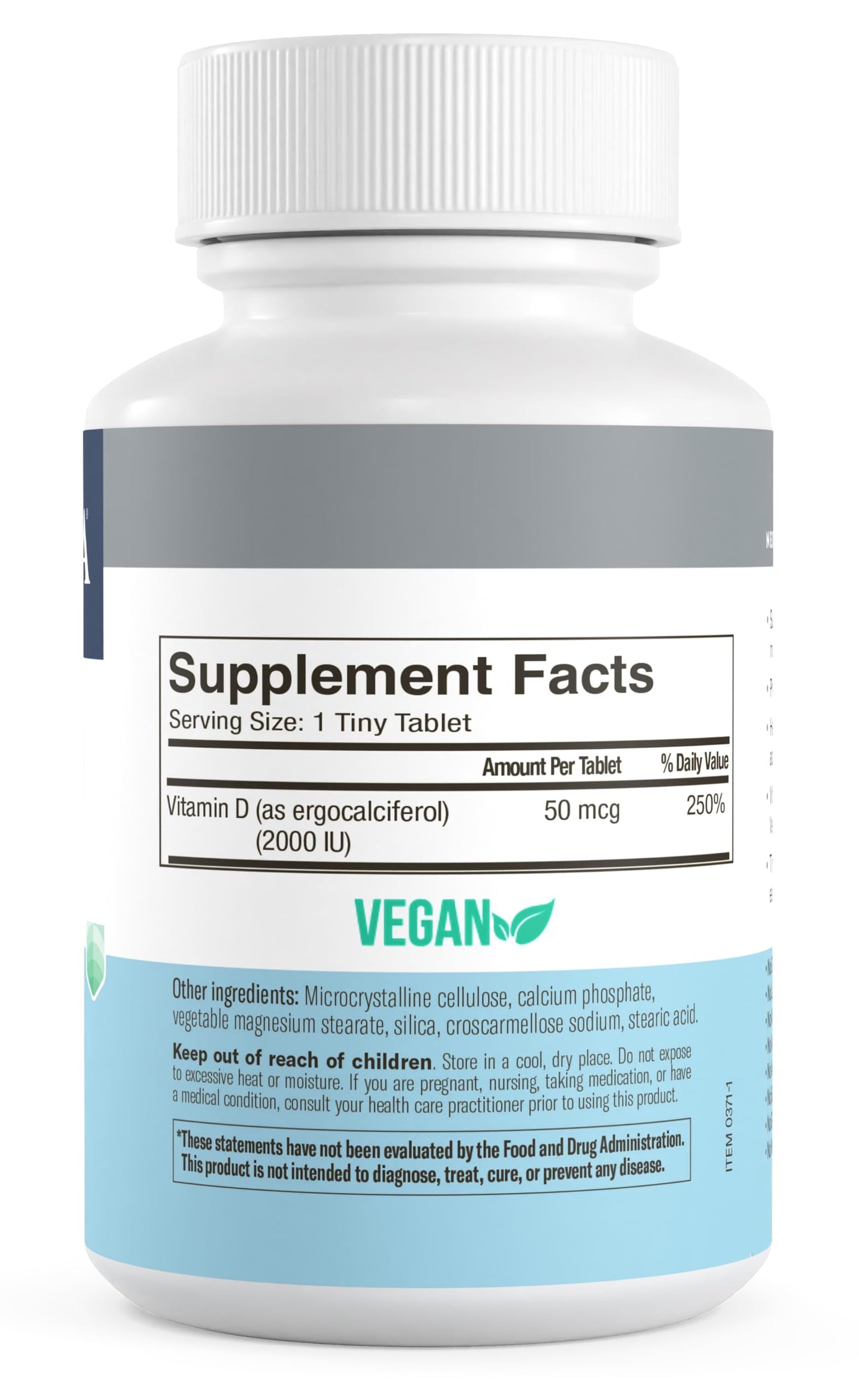 FREEDA Vitamin D2 2000 IU Tablet, 100 Tablets