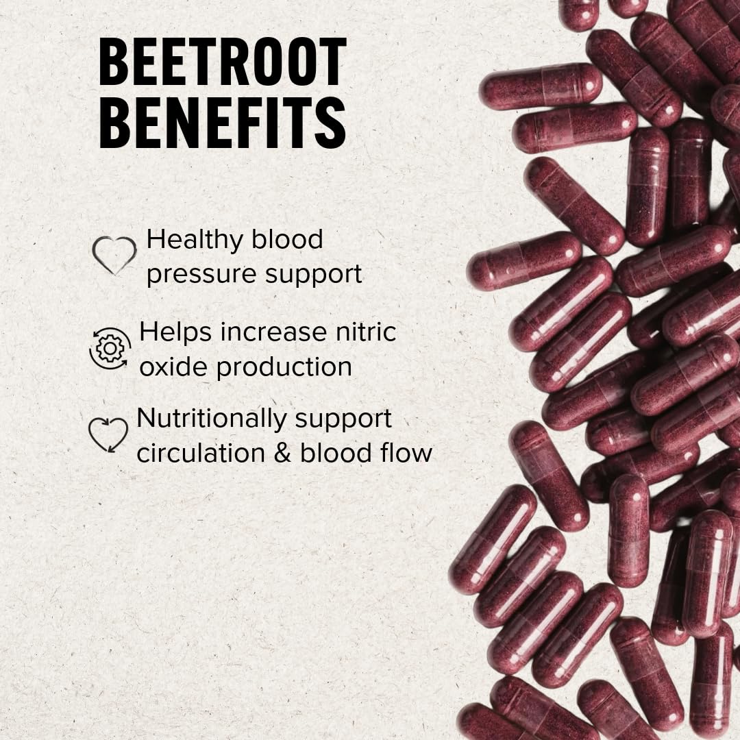 Wonder Laboratories Beet Root Capsules 1100mg (2% Nitrates), 90 Count