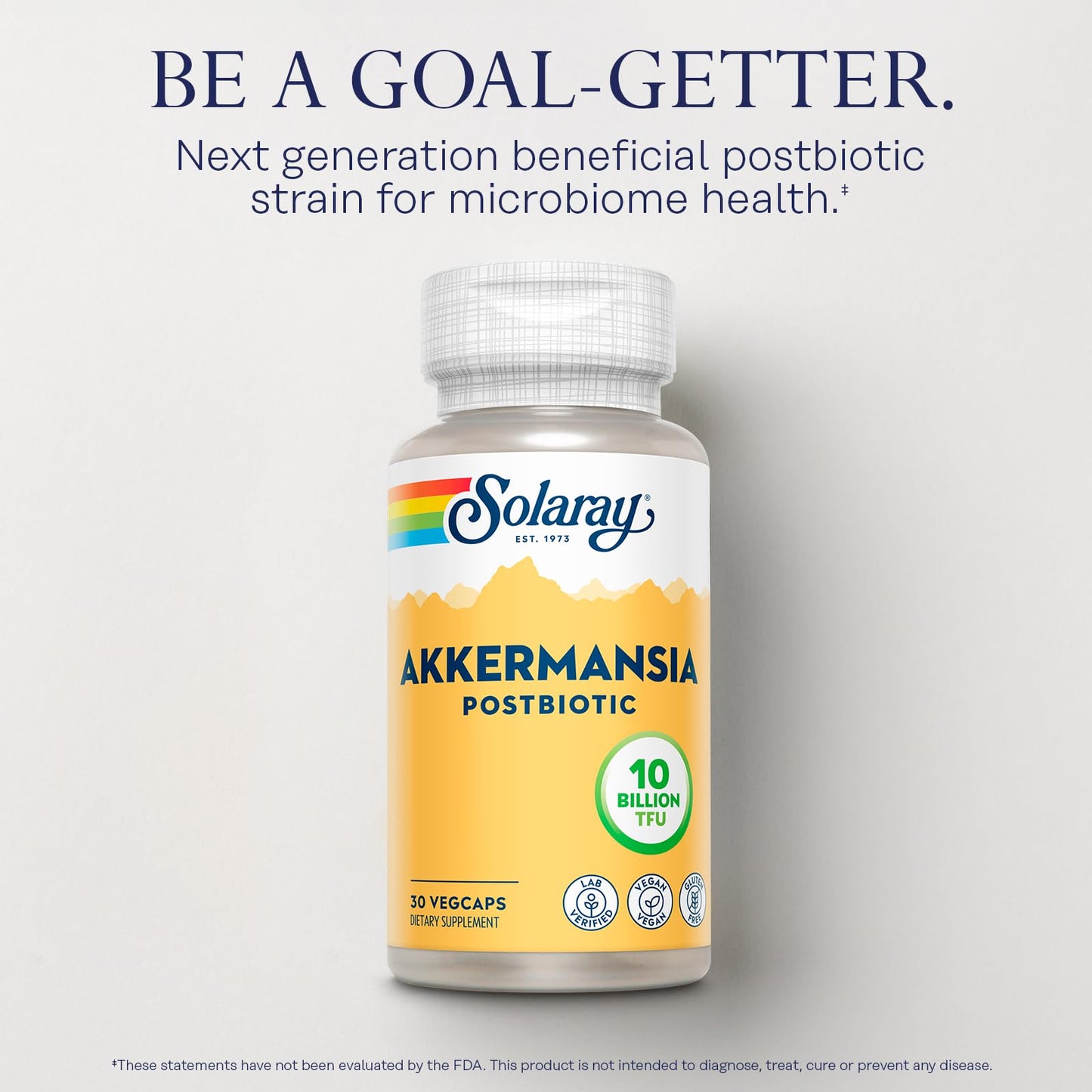 SOLARAY Akkermansia Postbiotic Akk11 10 Billion TFU Capsule, 30 VegCaps