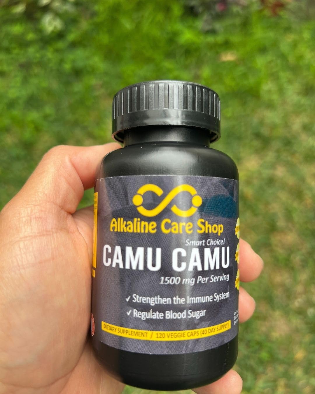 Alkaline Care Vitamin C from Camu Camu 1500mg Capsules, 120 Veggie Capsules