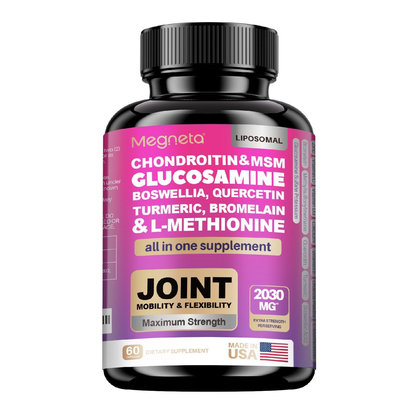 MEGNETA 19-in-1 Joint Support Capsules, 60 Count