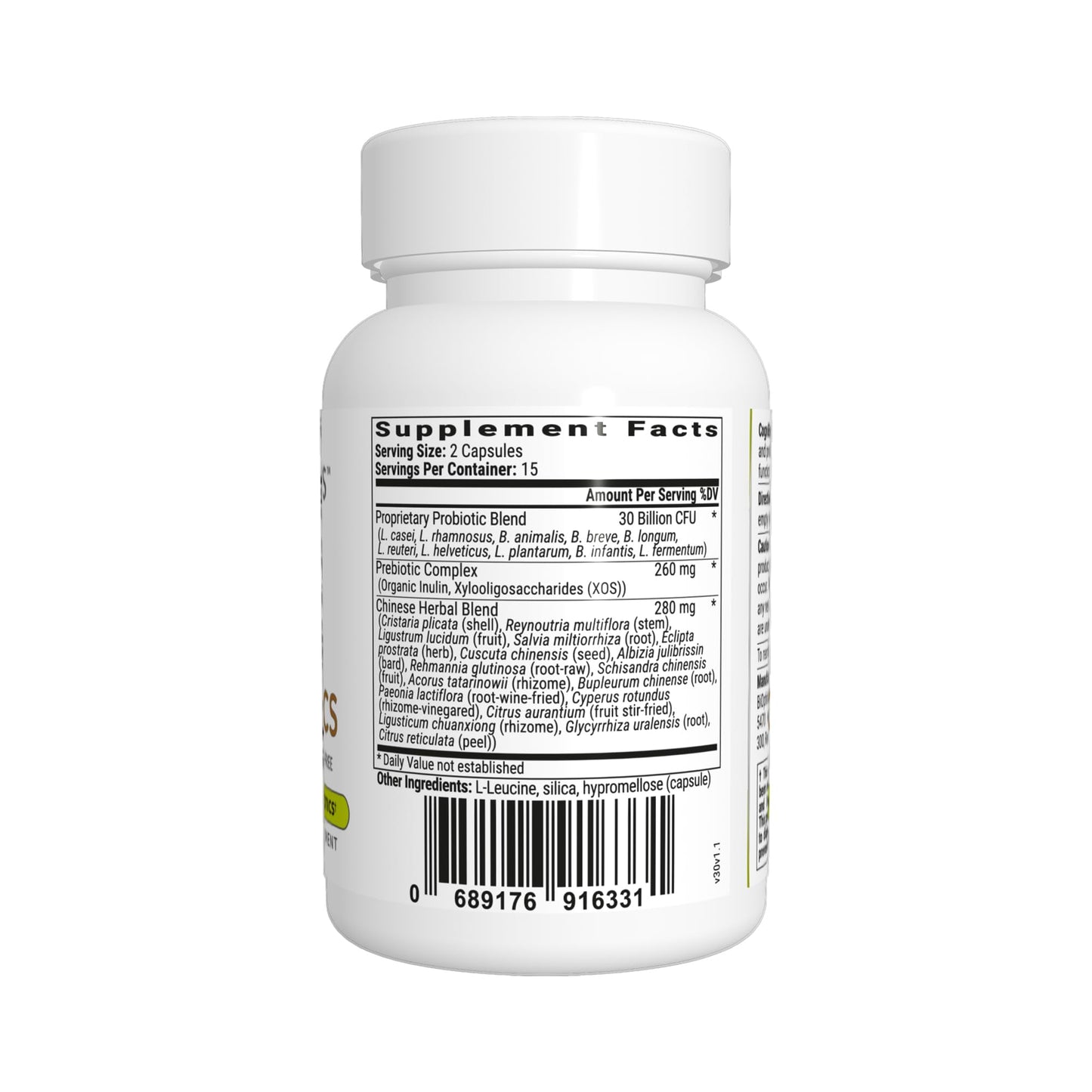 BIOptimizers Cognibiotics Probiotic Brain Supplement Capsules, 30 Count