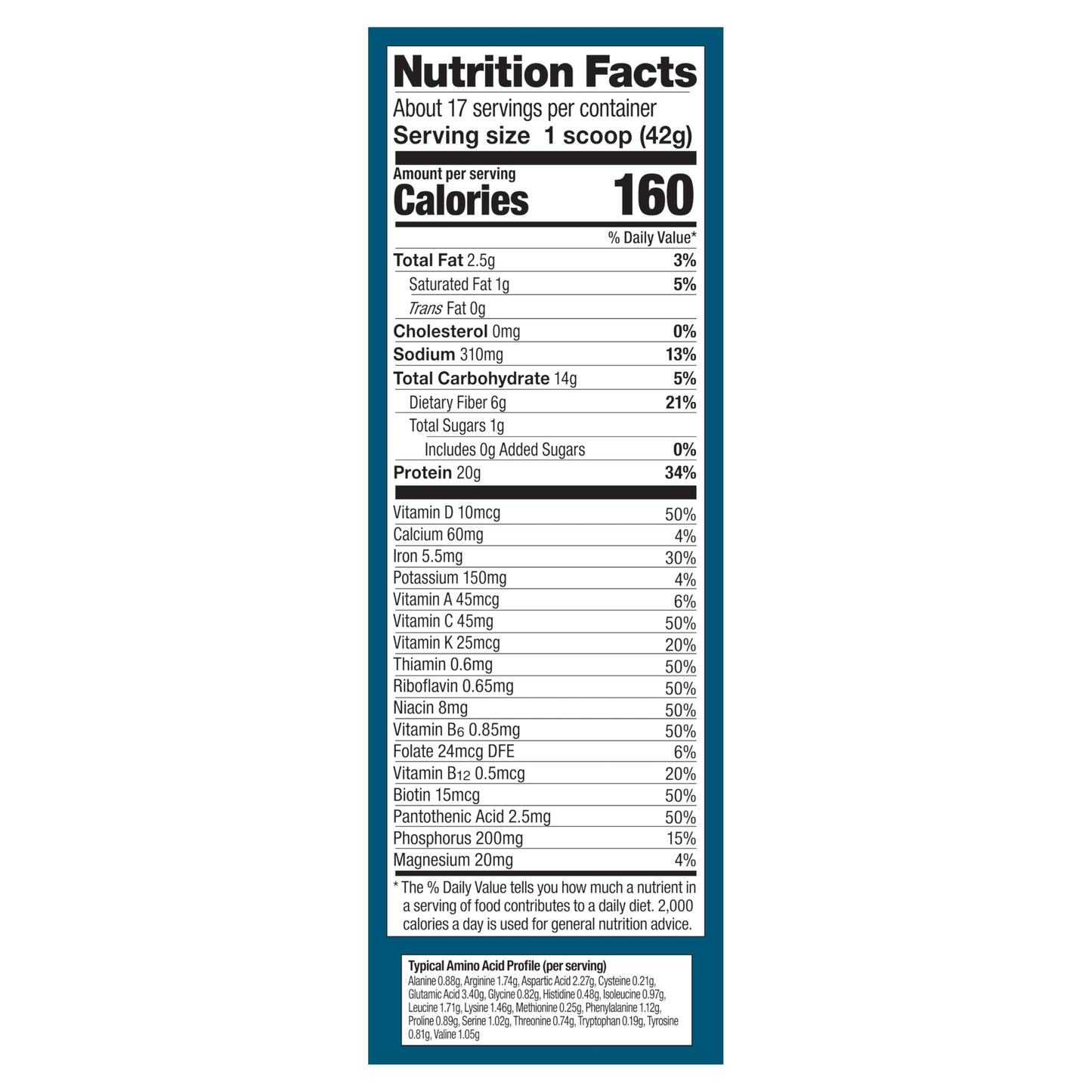 Vega All in One Nutrition Organic Plant-Based Pea Protein Powder, Chocolate, 300 Count