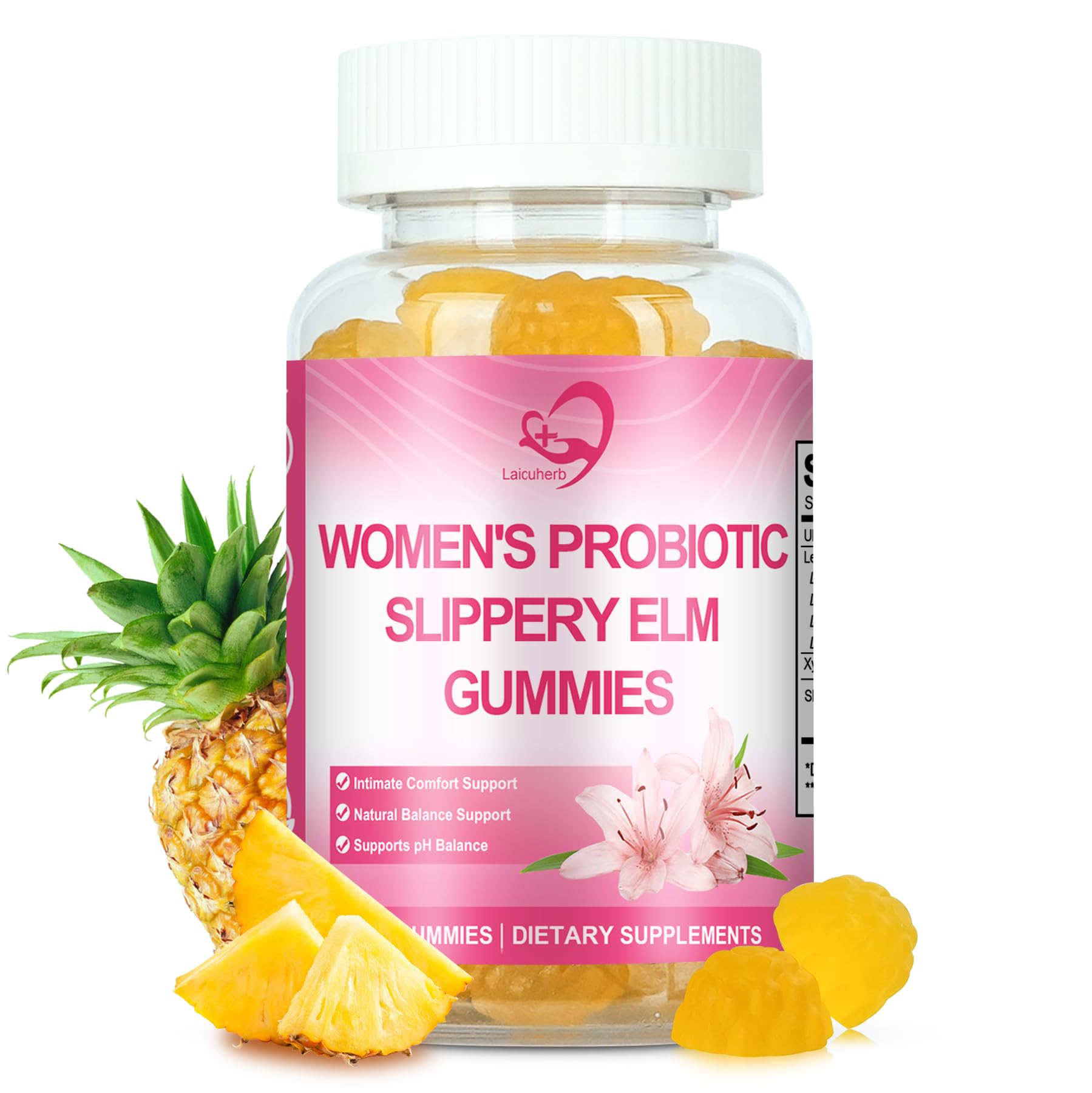 Laicuherb Women's Probiotic Gummies 60 Count
