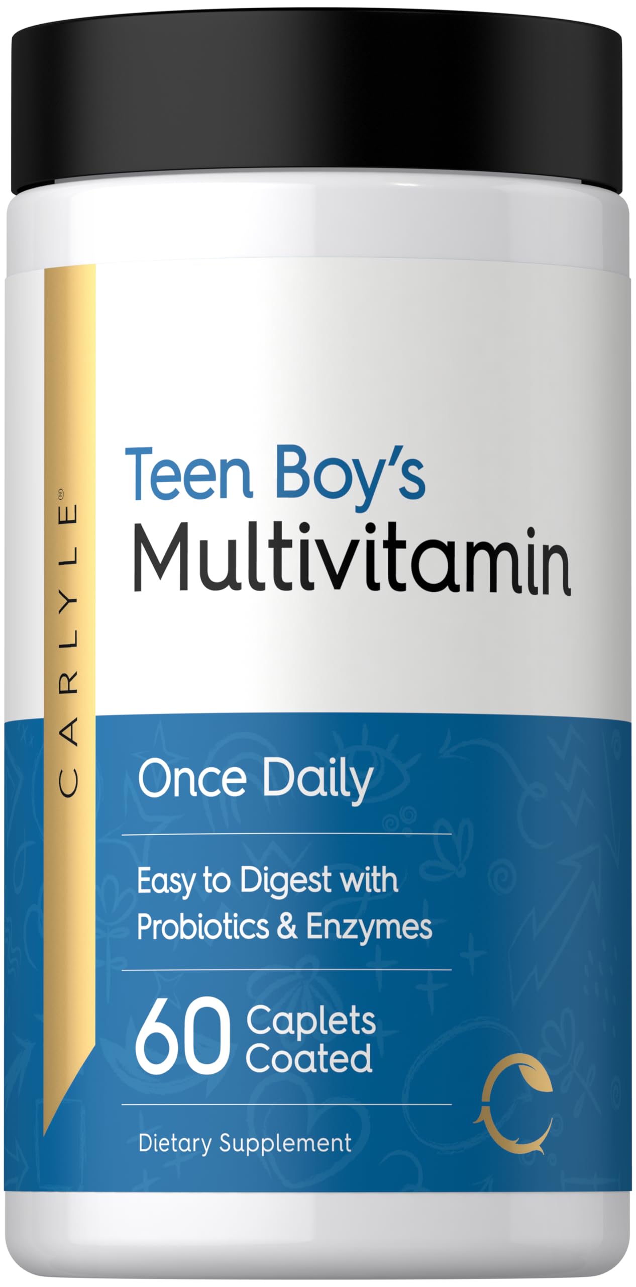 Carlyle Teen Multivitamin for Boys Caplets 60 Count