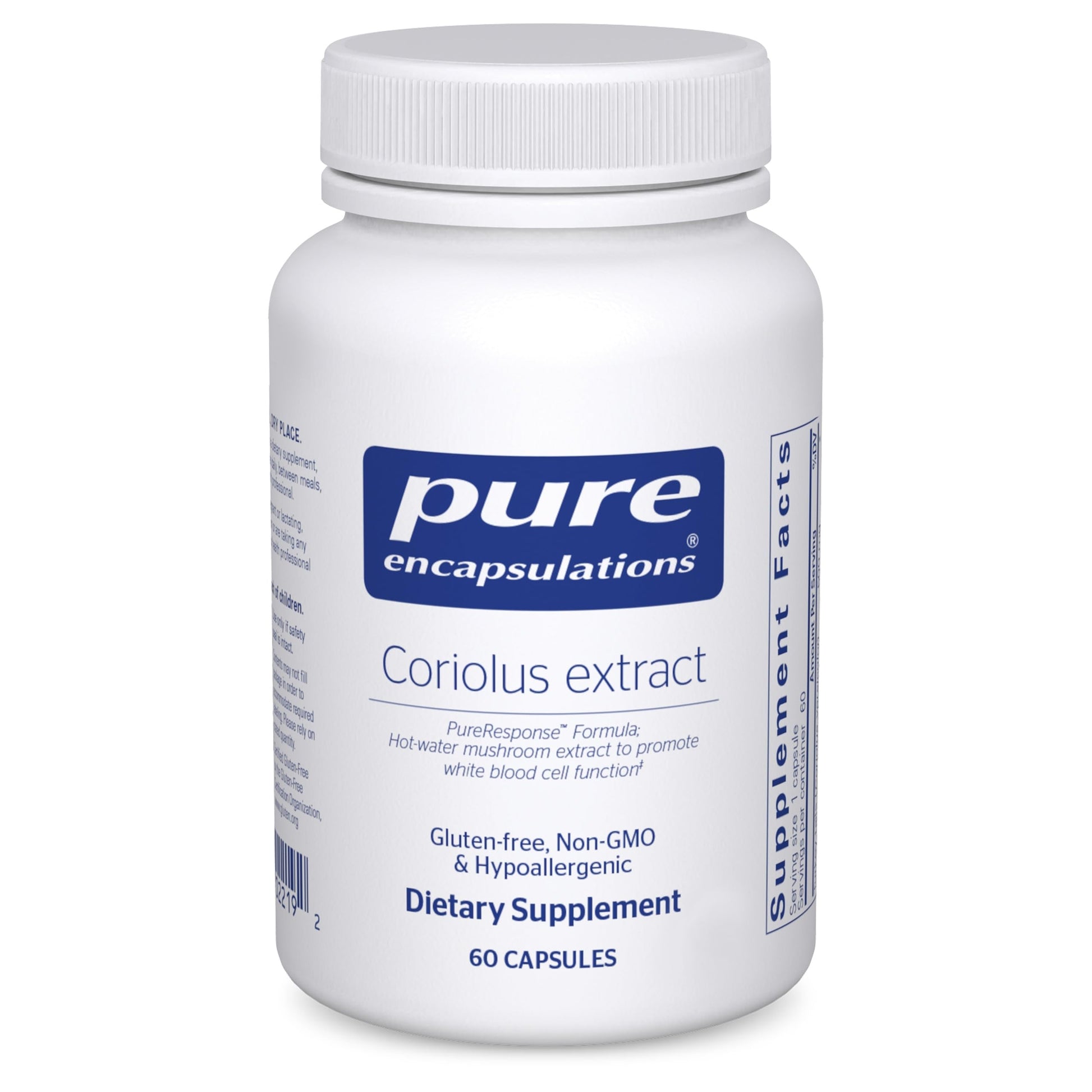 Pure Encapsulations Coriolus Extract, 60 Capsules