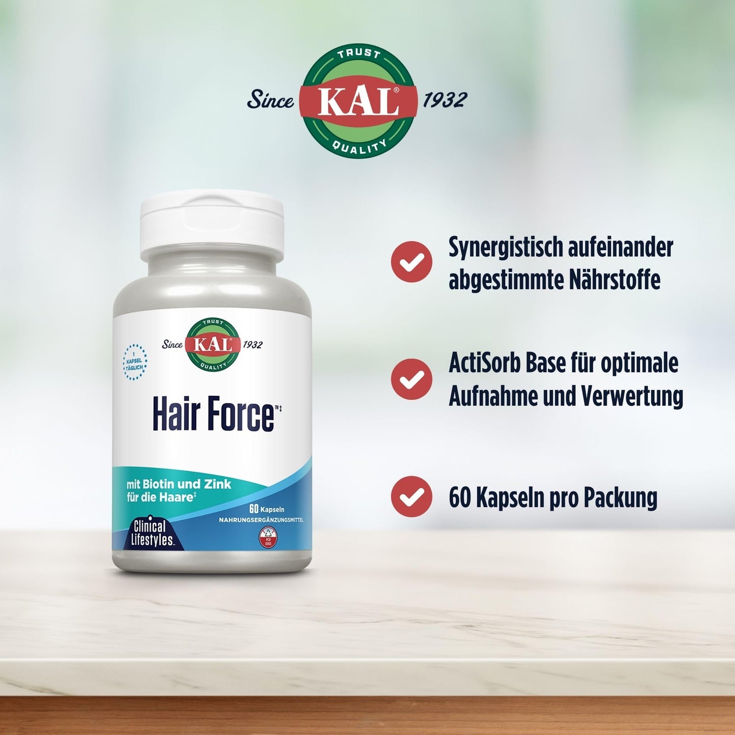 KAL Hair Force Capsule, 60 Capsules