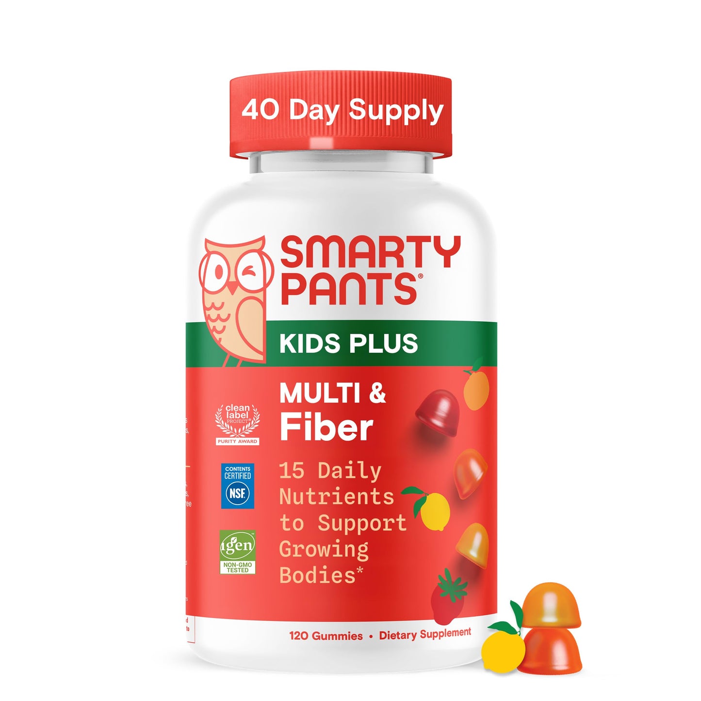 SmartyPants Kids Multivitamin & Fiber Gummies Gummy 120 Count
