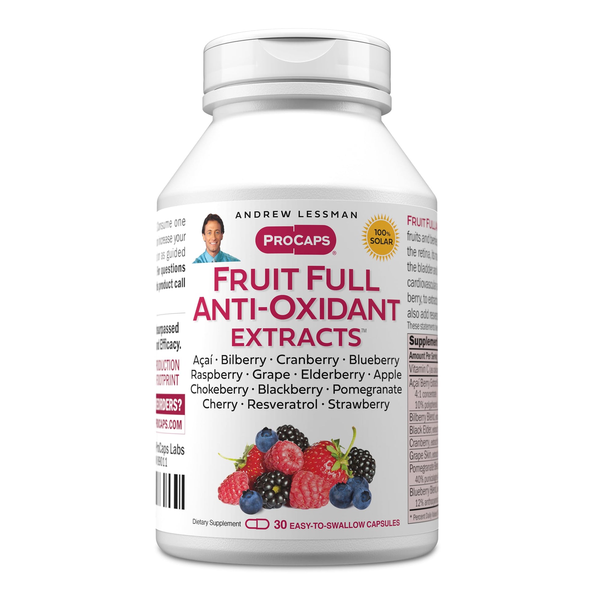 Andrew Lessman Fruit Full Anti-Oxidant Extracts 30 Capsules