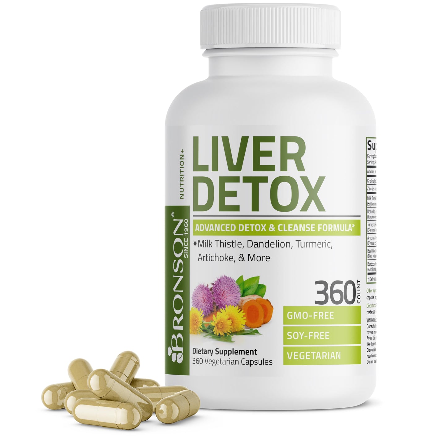 Bronson Liver Detox Advanced Detox & Cleansing Formula 360 Capsules