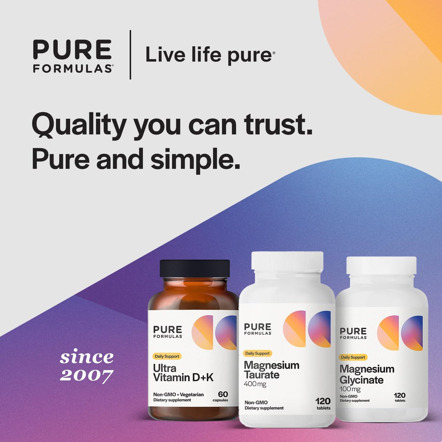 PureFormulas Magnesium Taurate 400mg Tablets, 240 Count