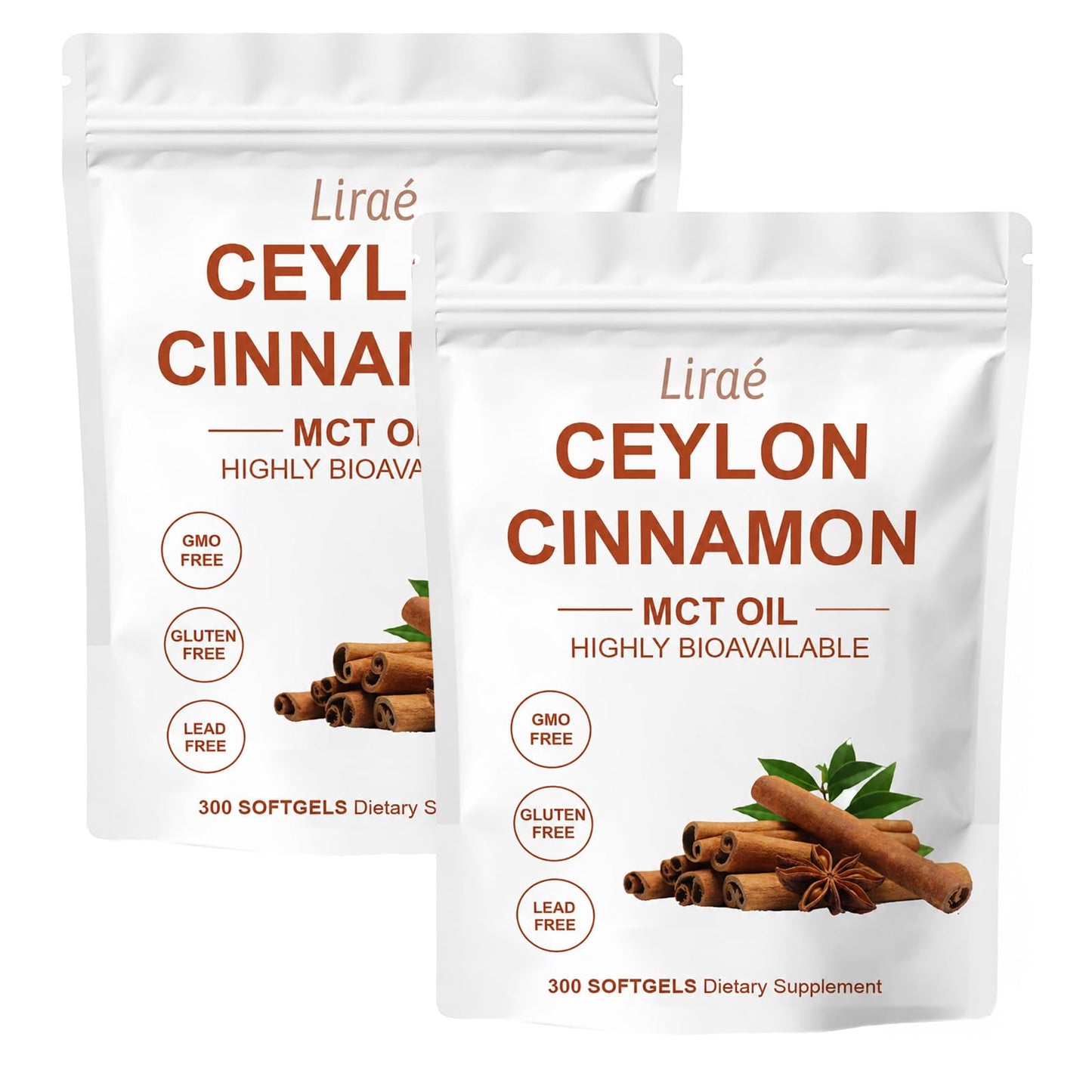 LIRAE Ceylon Cinnamon Softgel, 300 Softgels